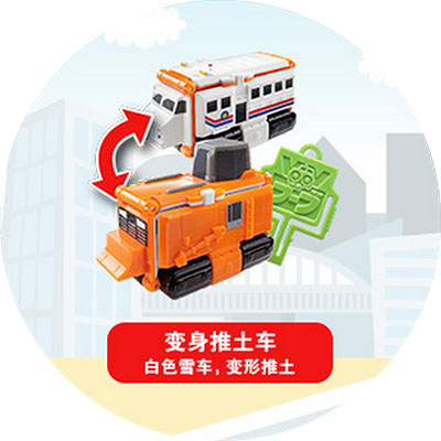 麦当劳玩具：变身推土车