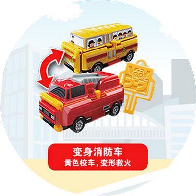 麦当劳玩具：变身消防车